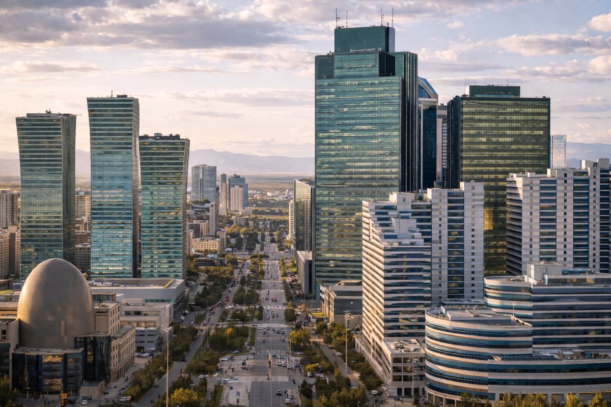 widok na dzielnicę biznesową